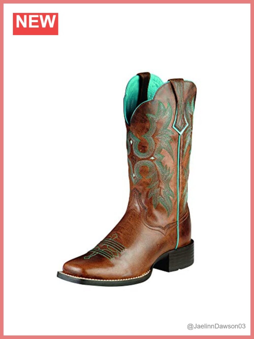 Western Cowboy Boots Full Grain Leather Square Toe Pull On Work Boots